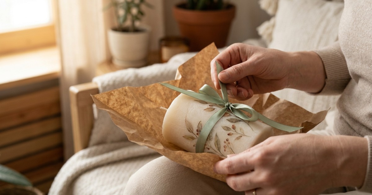 Handgefertigte Kerzen als Geschenk