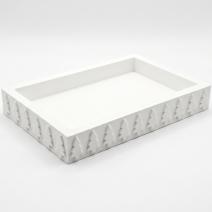 Design Tablett Bäumchen - Weiß