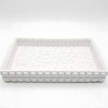 Design-Tablett Mosaik - Weiß